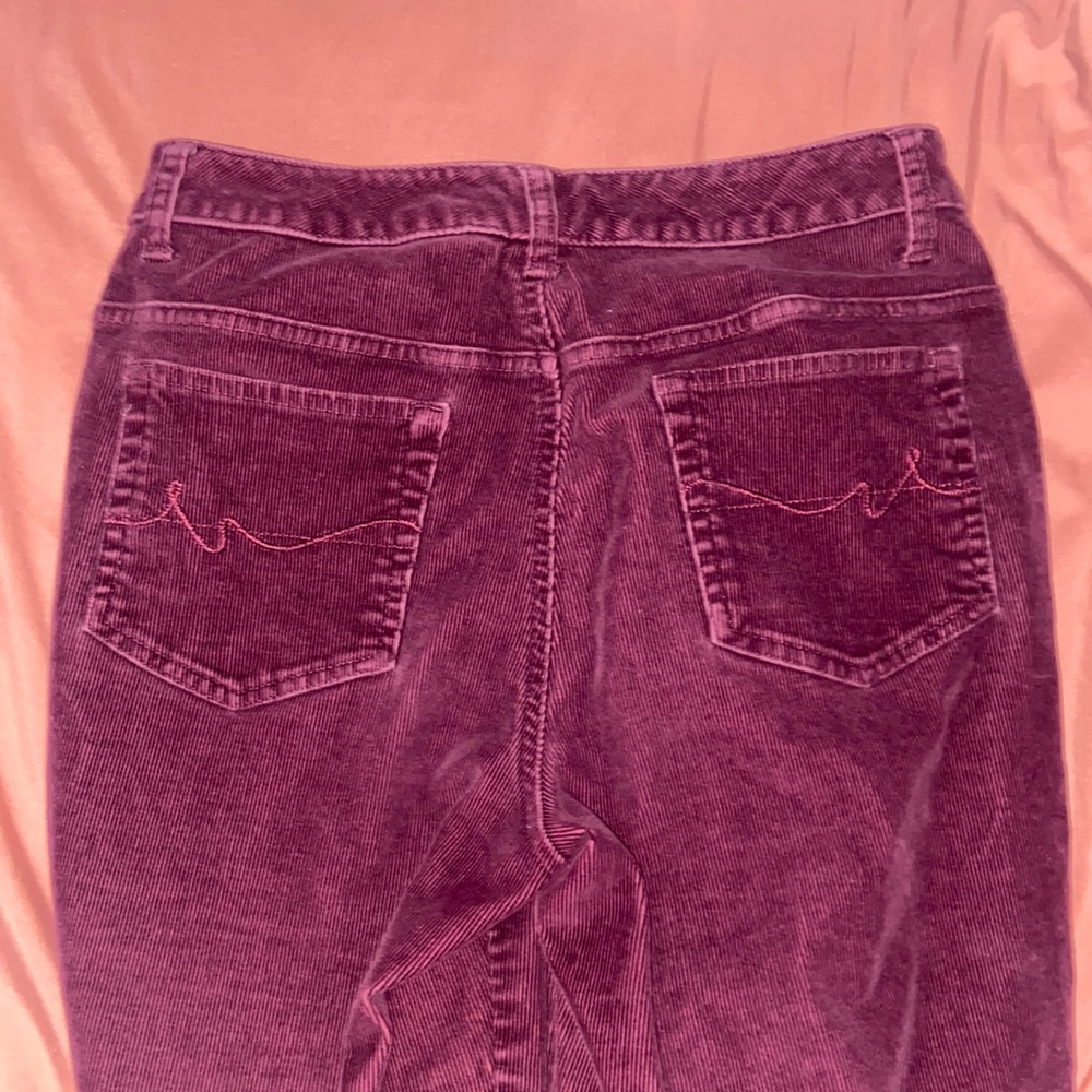 size 8 dark pink corduroy pants